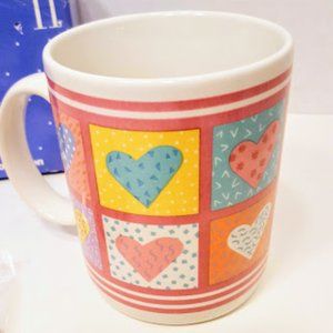 Vintage Avon  Hearts Mug with Puzzle NEW in Box